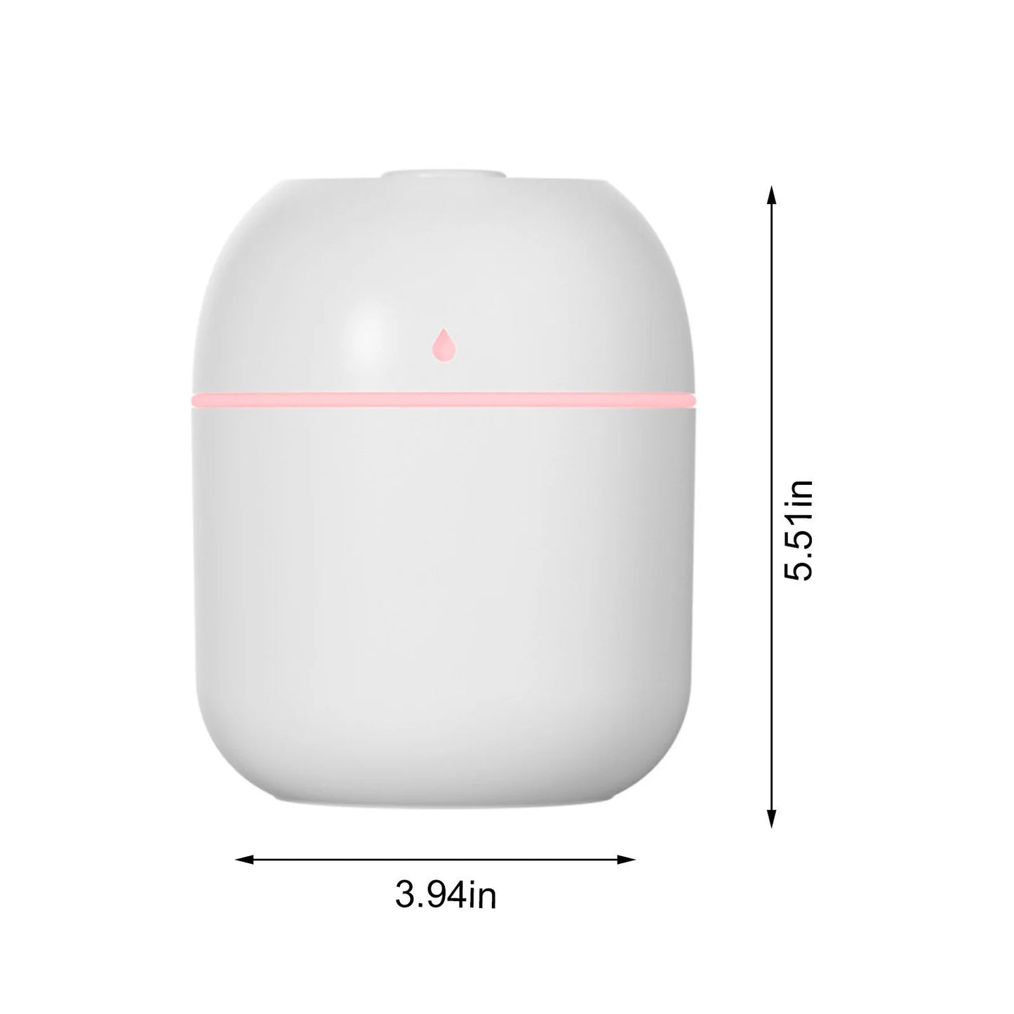 300Ml Humidifier Filter Free USB Humidifier with ,Quiet Cool Mist Humidifier for Bedroom and Office ,Plants, Easy to Clean