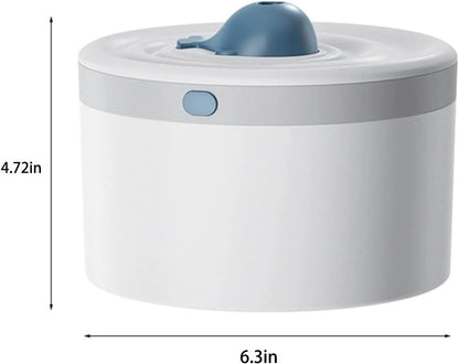 Cool Mist Humidifier,1.5L Humidifier for Room, Air Humidifier for Baby Nursery,Auto Shut-Off, Night Light,White